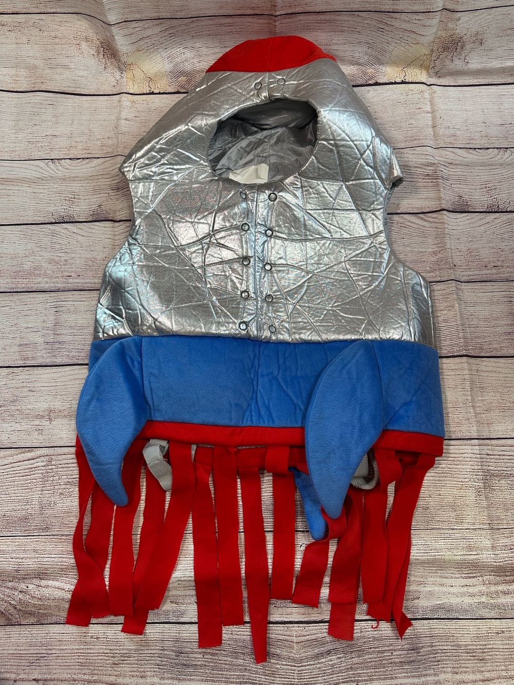 Target Toddler 2T-3T Rocket Ship Costume Silver Blue Red Rocket